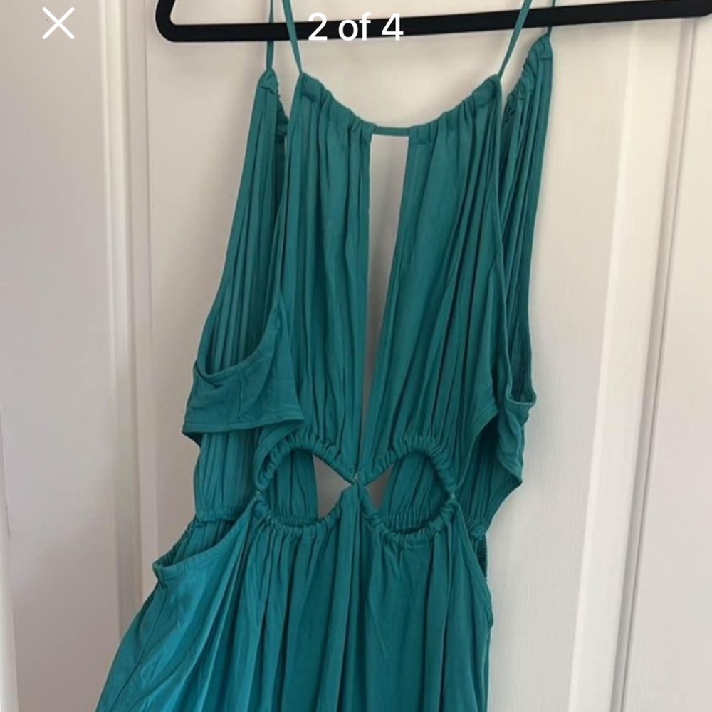 Teal maxi dress